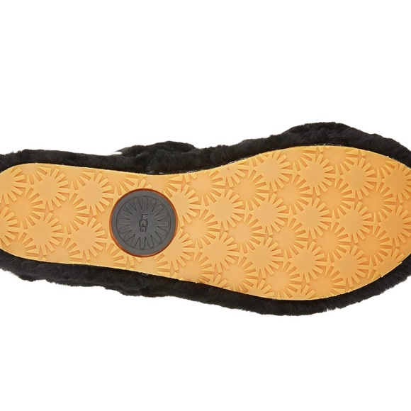 UGG Oh Yeah Black Sheepskin Shearling Platforms - Picture 3 of 6